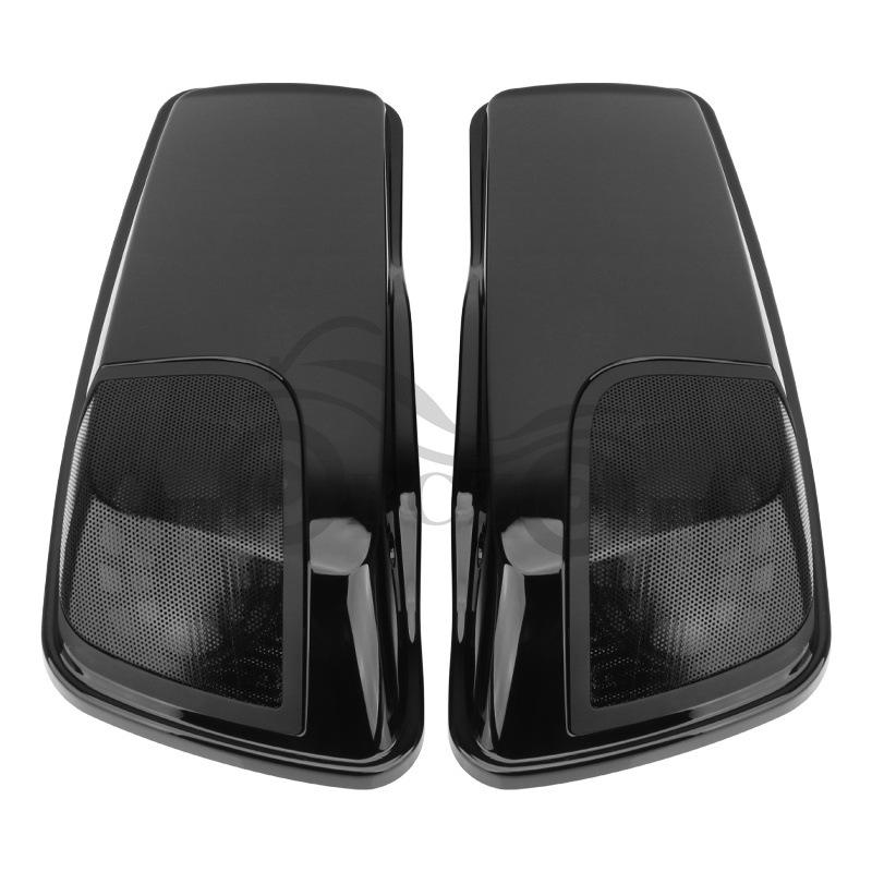 Harley Motorcycle Rear Side Box Horn with Speaker Cover (14-22) for Glide & Road King Models