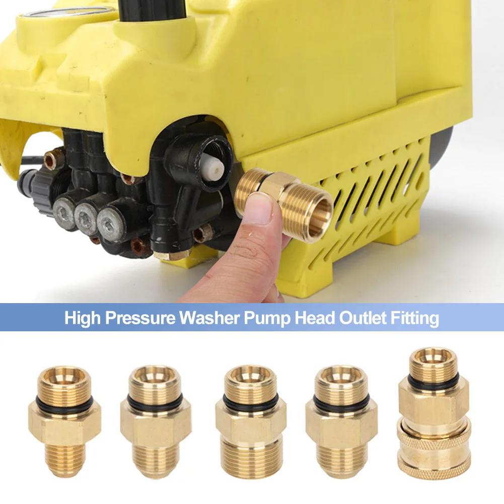High Pressure Washer Pump Head Outlet Fitting M18 Thread Replacement Part for Commercial Pressure Washers