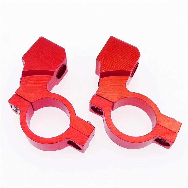 1 Pair 22mm 7/8" Universal Motorcycle Handlebar ATV Rearview Mirror Bracket Mount Adapter CNC Aluminum Holder Clamp Screw Parts