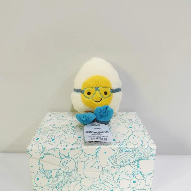 Britische gekochtes Ei Puppe lustiges Simulations-Ei Plüschpuppe pochiertes Ei Spielzeug Abschlussgeschenk