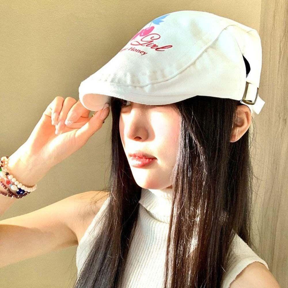 Cherry Y2k Beret Embroidey Painter Hat Fashion Graffiti Forward Hat  Unisex