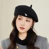 Beret Autumn and Winter Warm and Cold Proof Personalized Painter Hat New Fashion Versatile Hat for Women