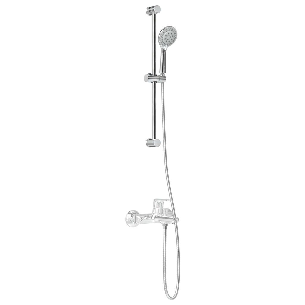 Shower System Set Chrome 70 Cm Stainless Steel