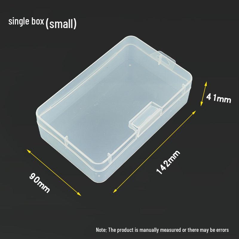 Large Transparent Detachable Plastic Storage Box with Adjustable Compartments