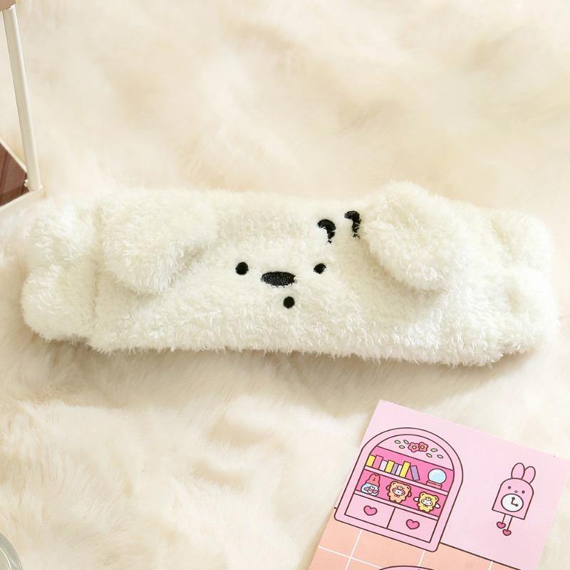 Puppy Cartoon Hair Tie, Water-absorbing and Quick-drying Postpartum Headscarf, Face Wash Headband, Girls' Makeup Remover Hair Cover