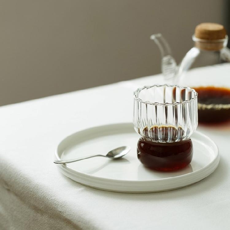 Glasbecher mit süßer Schleife Langlebiges Glasmaterial Leicht zu reinigen Wasserbecher