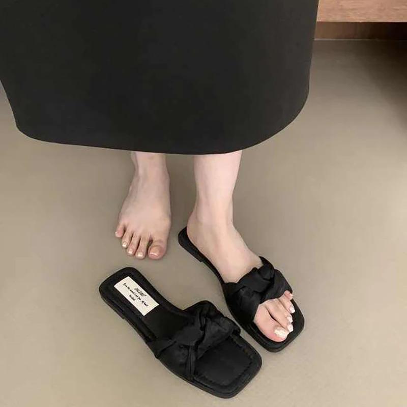 Fashion 2025Gladiator Summer Open Toe  Shoes Casual Beach Vacation Ladies Flats Slides Flip Flop