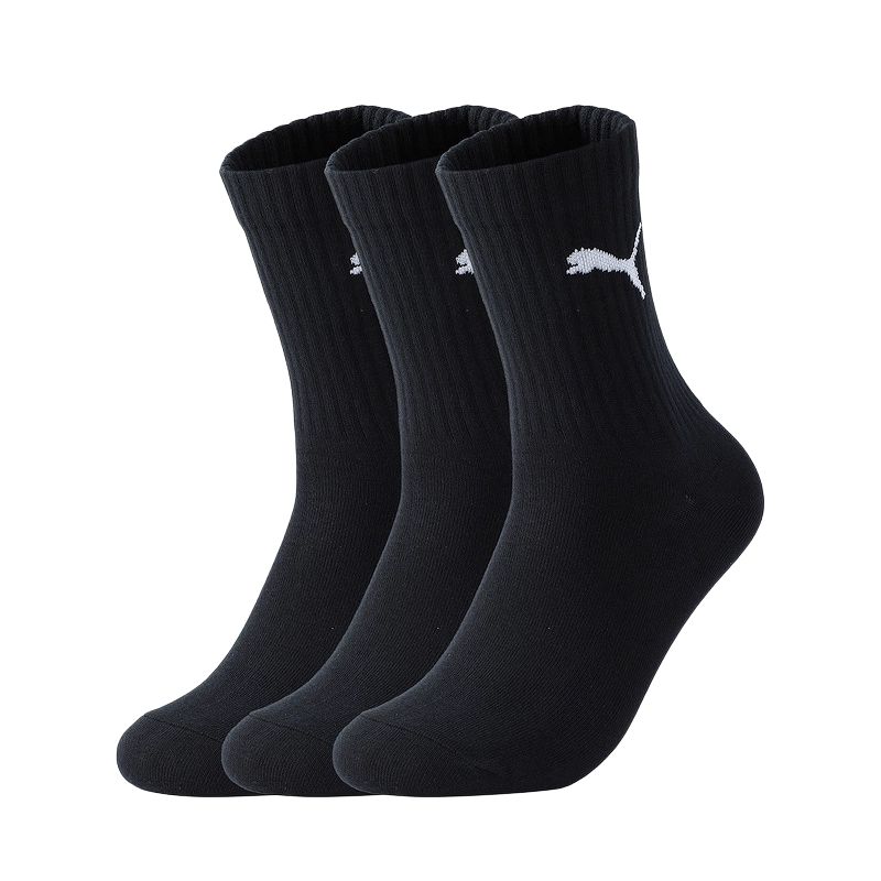 PUMA Sportstyle FW24 Crew Socks Unisex 3 Pack Black 935829-05 35-38