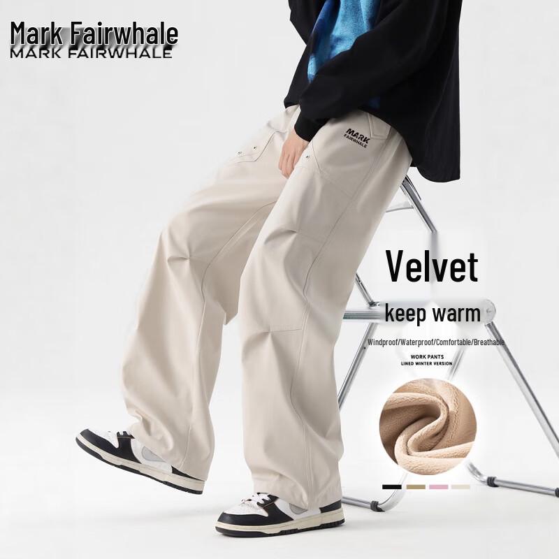 Mark Fairwhale Men's Fleece Lined Straight Leg Casual Pants
