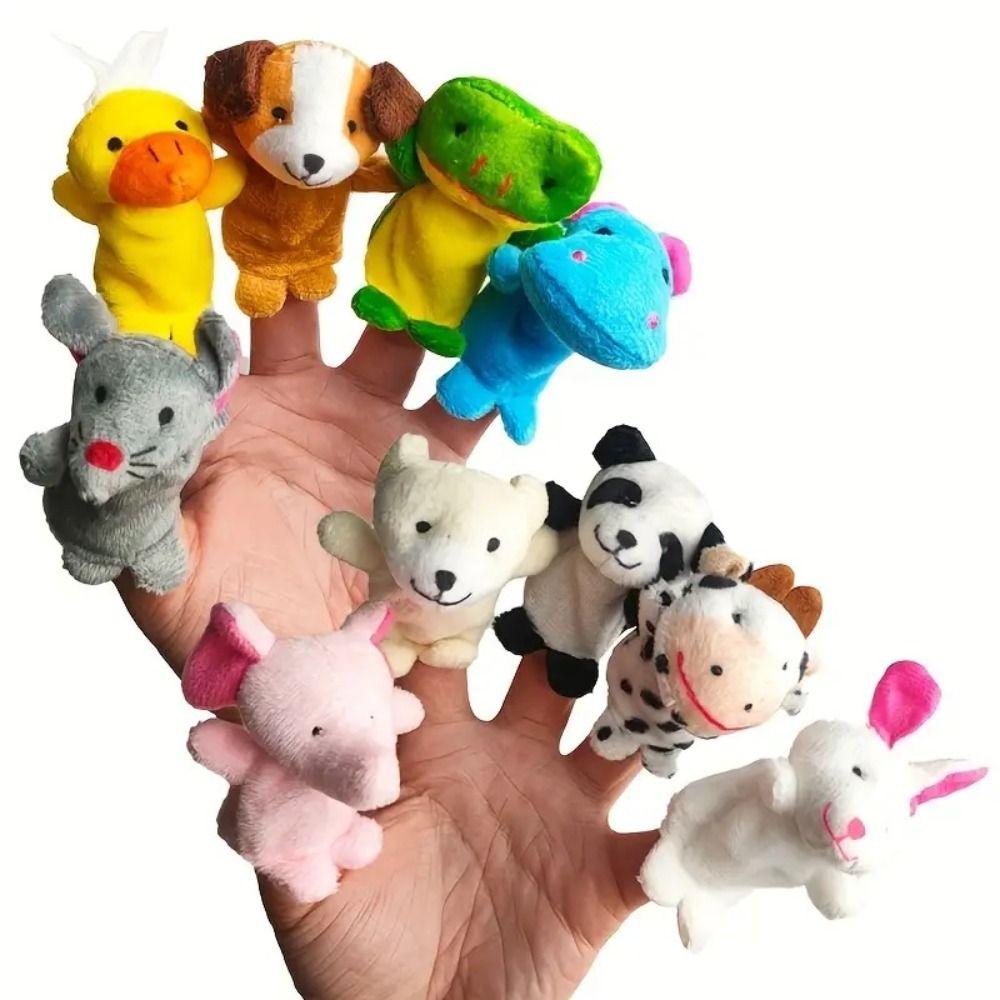 Parent-Child Animal Puppet Plush Finger Puppet Cute Children's Hand Puppet  Stuffed Toys