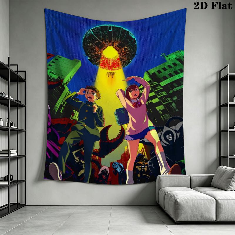 Dandadan ANIME Arazzo da Parete Appeso Estetico Coperta in Tessuto Stampato Arazzi Decorativi per Camera da Letto Soggiorno Arredamento per la Casa