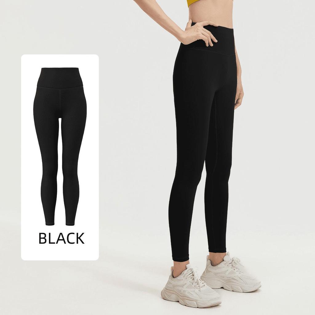 Pantalones de Yoga de Cintura Alta Levanta Glúteos para Mujer - Tacto Nude Otoño/Invierno, Alta Elasticidad Ropa de Fitness, Mallas Cortas para Correr