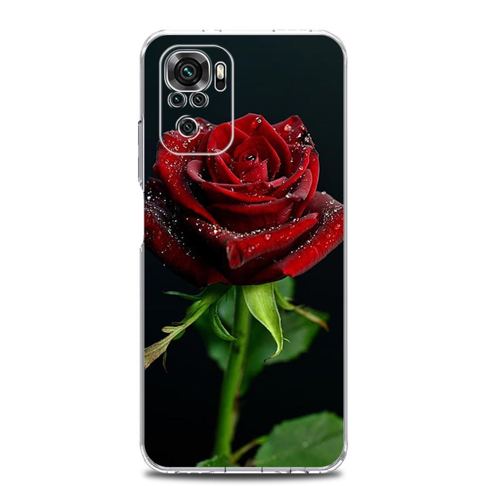 Beautiful Red Rose Flowers Phone Case For Xiaomi Redmi Note 15 14 13 12 4G 10 11 Pro Plus 5G 14C 13C 12C 10C Cover