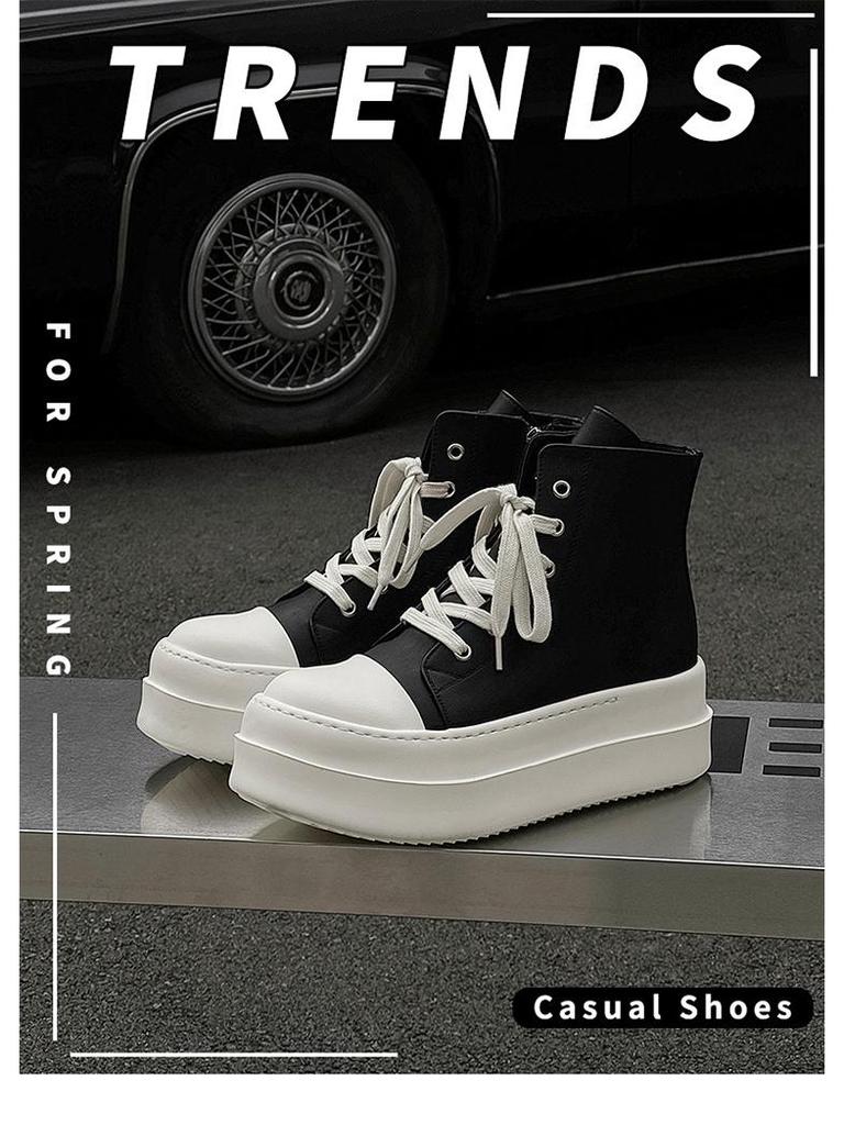 2024 A/W Unisex Thick-Soled High-Top Trend Street Dance & Skate Shoes (18456-J)