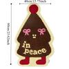 Cartoon Christmas Carpet Xmas Tree Shape Non-Slip Backing Bedroom Rug Soft Imitation Cashmere Bed Side Carpets Household Use