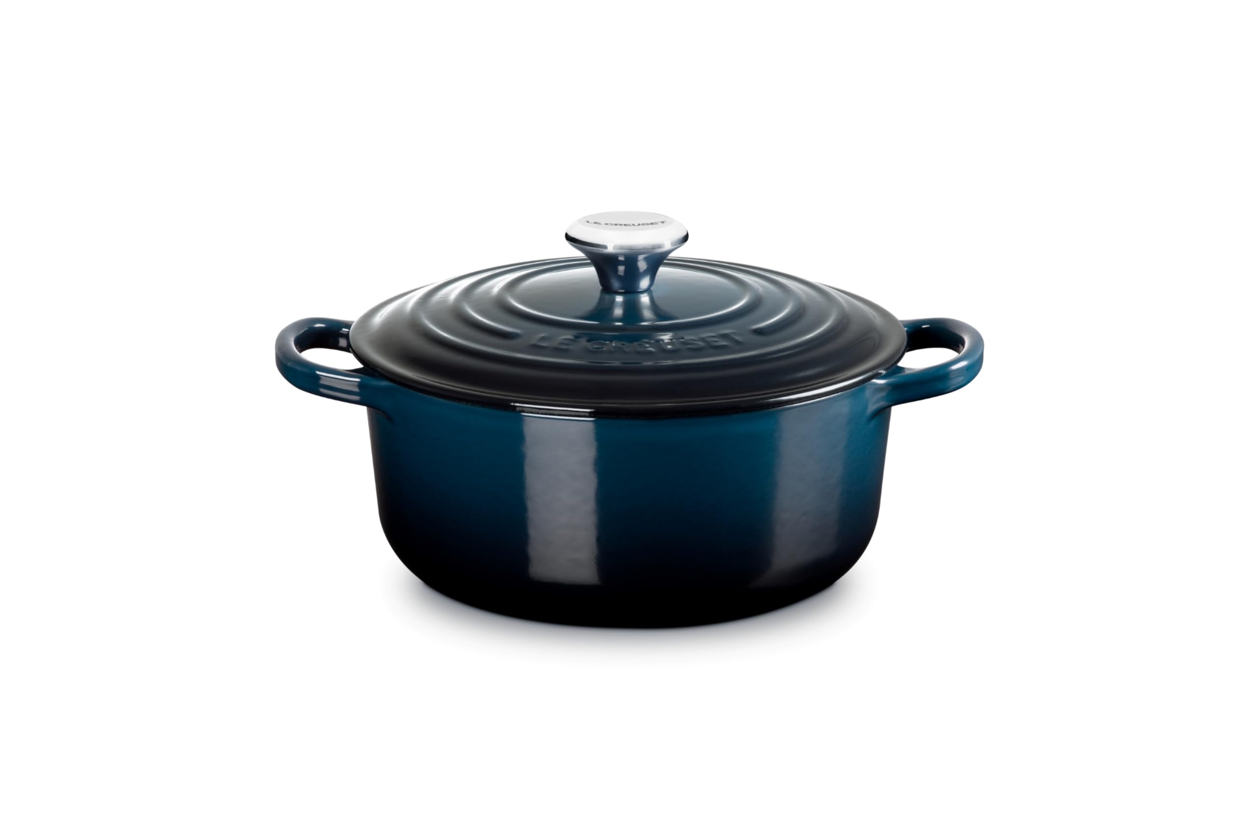 

Le Creuset Cast Enamel Pot Signature Cocotte Ronde 20 cm Nuit Navy Gas IH Oven Compatible Japanese [Авторизований продукт]