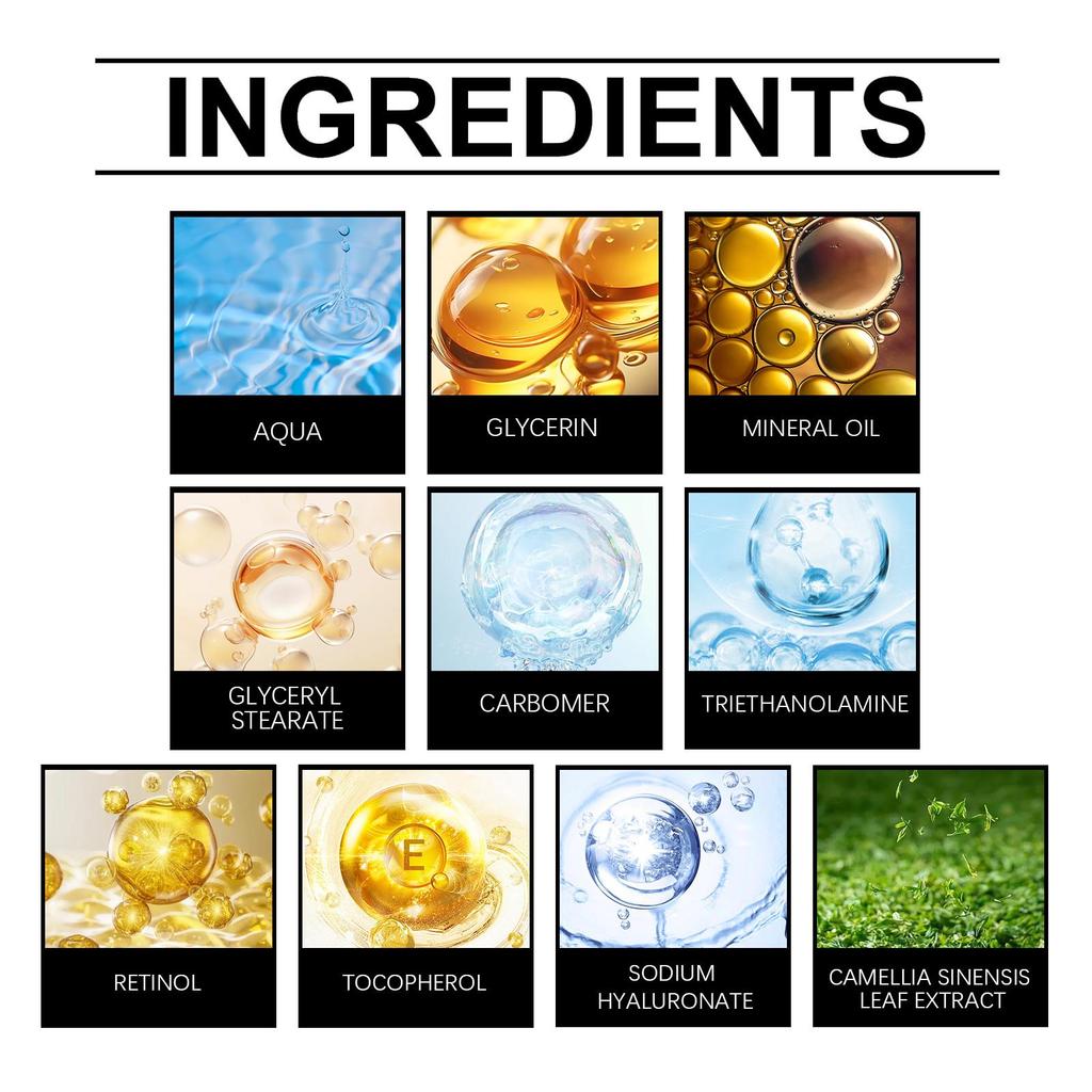 EELHOE Retinol-Creme Feuchtigkeitsspendende Hydratation Mildert feine Linien Linien um die Augen Straffend Lifting Gesichtshaut