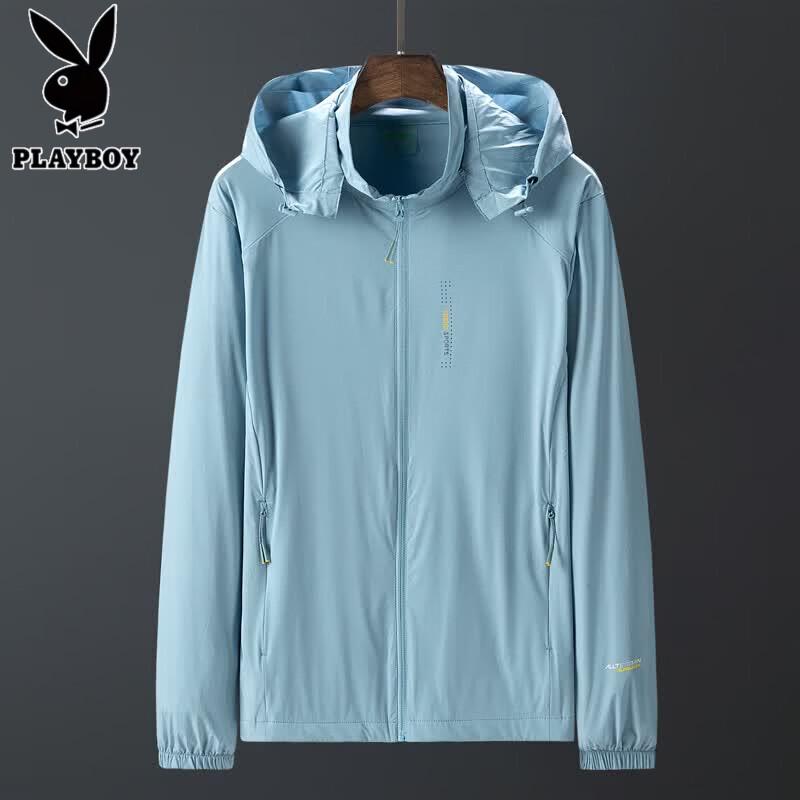 Playboy Men s Ice Silk UV Protection Hooded Jacket L