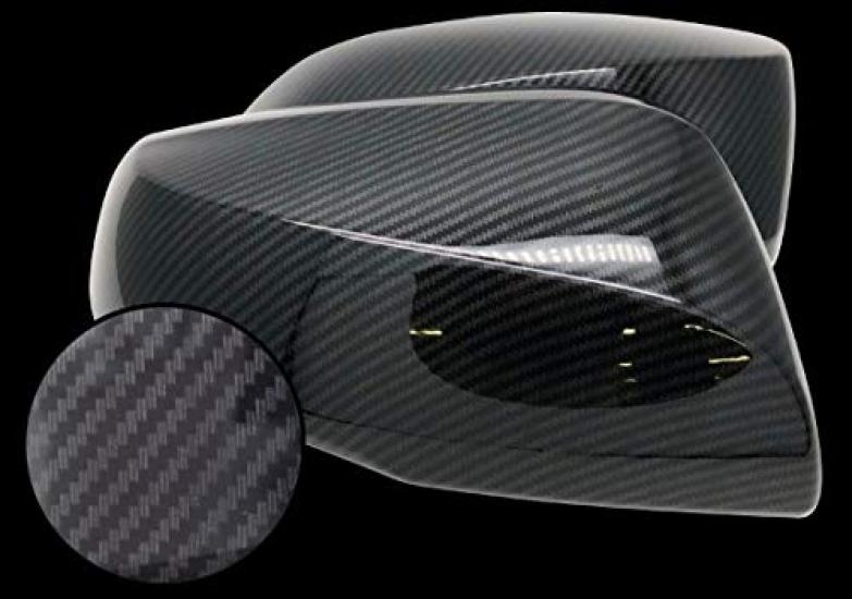 FUKUARE Alphard 30 Vellfire 30 Früh und Spät Neuer RAV4 50 Türseiten-Spiegelabdeckung Carbon-Serie, Serie, Modelle, Serie, Spiegel, (Schwarzer Ton)