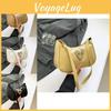 Fashionable Women's Small Square Bag Trendy Pu Leather With Stitching Details