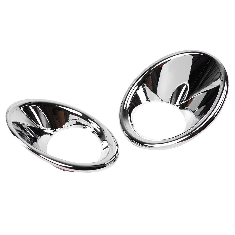 2Pcs Car Front Headlight Fog Lamp Cover Trim Frame Moulding for Suzuki Vitara 16 18