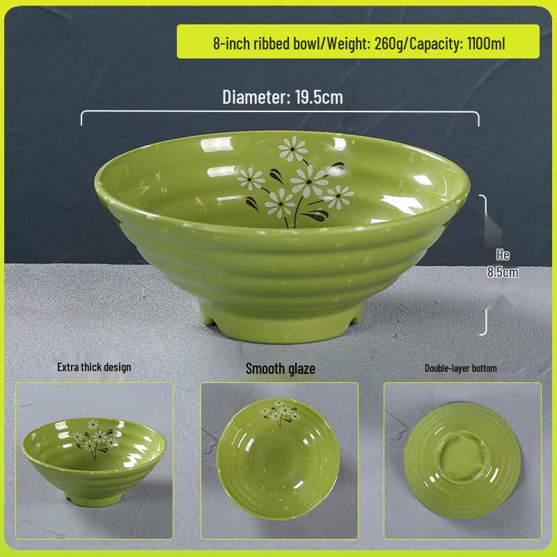 Thickened Melamine Ramen Soup Bowl
