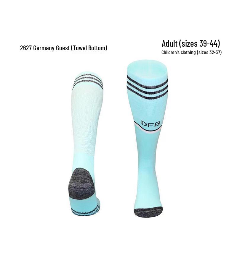 World Cup Over-the-Knee Football Socks - Argentina & Miami Barca Design for Adults & Kids