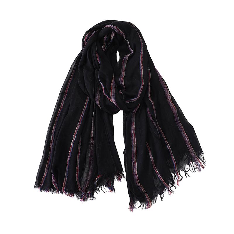 Cotton Linen Striped Fashion Men Scarf Autumn Winter Men'S Scarves Warm Neackerchief Pashmina Male Accessories Shawls Bufandas