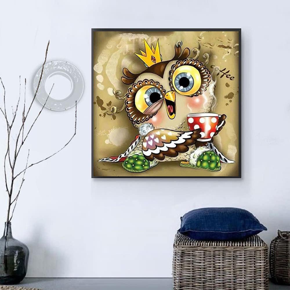 

5D Diy Алмазная картина Милая маленькая Сова Алмазная вышивка Полный набор аниме Наборы для вышивки крестом Домашний декор Подарок ручной работы Round 25x25cm