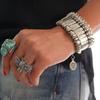 Silvery Color Vintage Bracelet Afghan Style Vintage Jewelry Hippie Bracelet Coins Pendant Ethnic Bracelets Festival Accessory