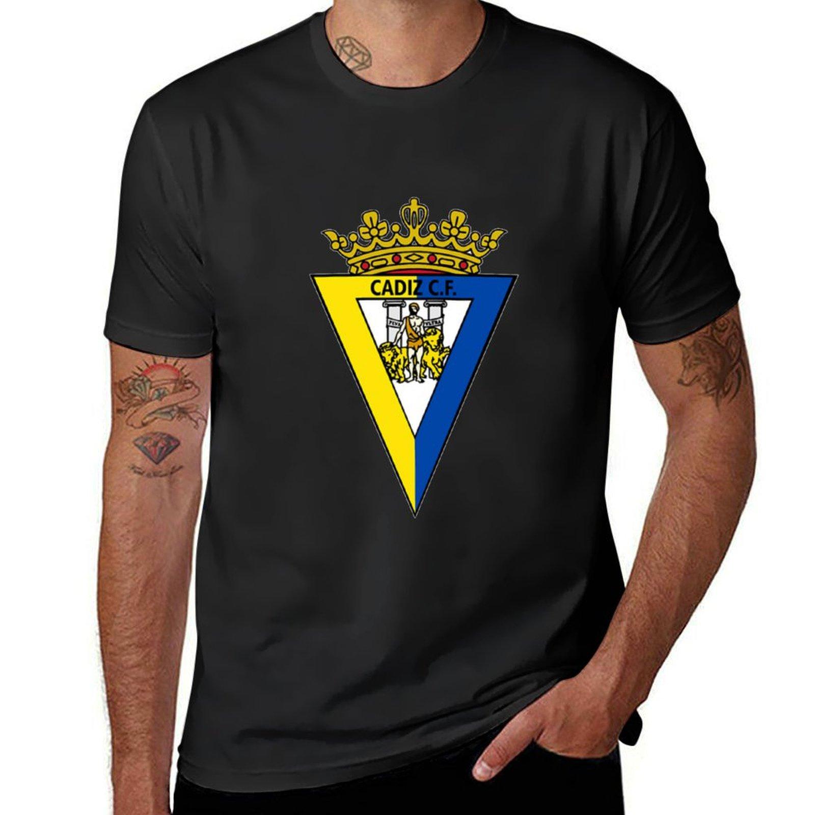 

Cadiz cf T-Shirt summer clothes Clothing blue archive mens clothing 4XL