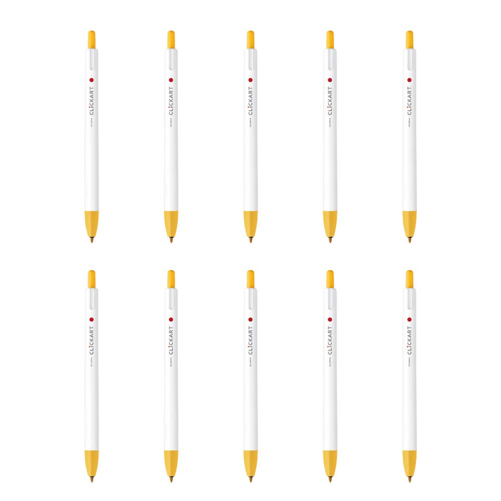 Zebra Clickart Marigold 10 Water-Based Pen, Pens, B-WYSS22-MGO