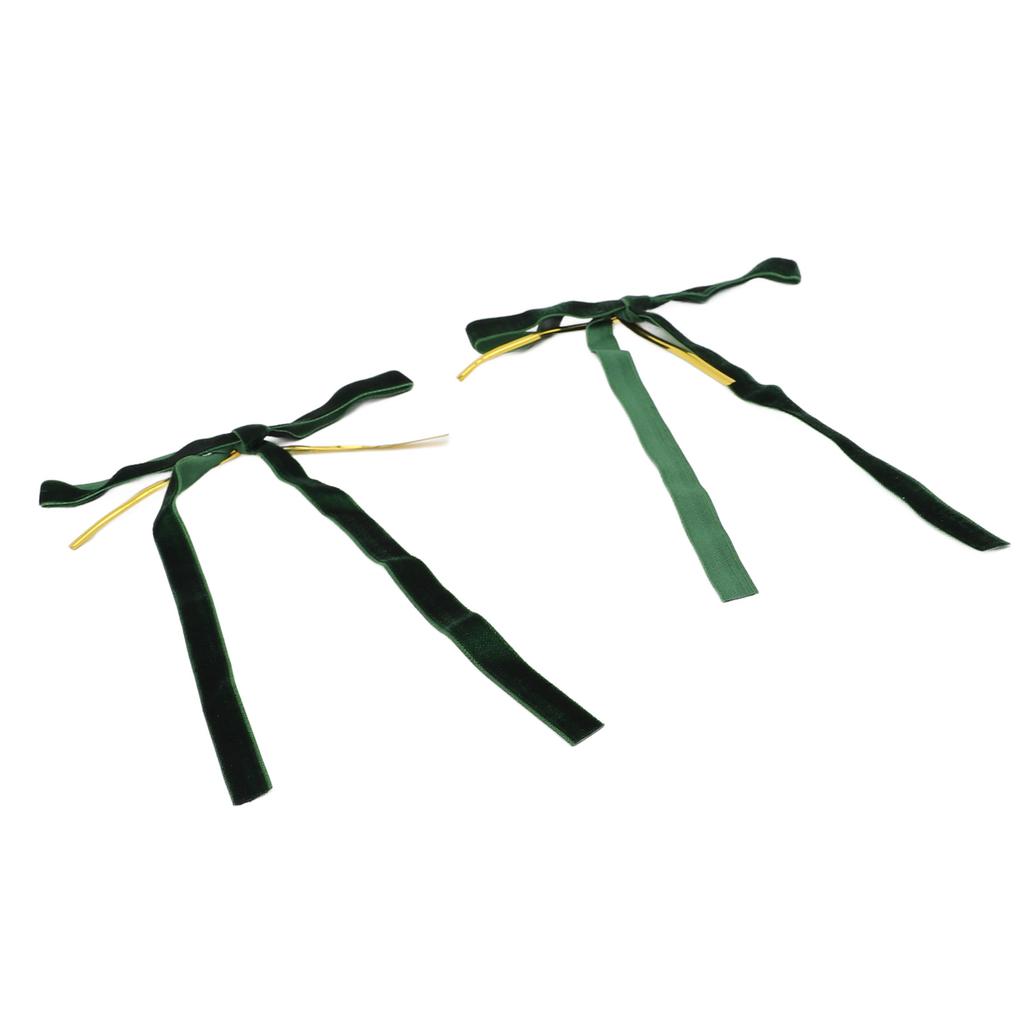 24pcs Velvet Bows Decorative Xmas Wreath Ribbon Bows for Xmas Garland Wedding Home Tree Decorations