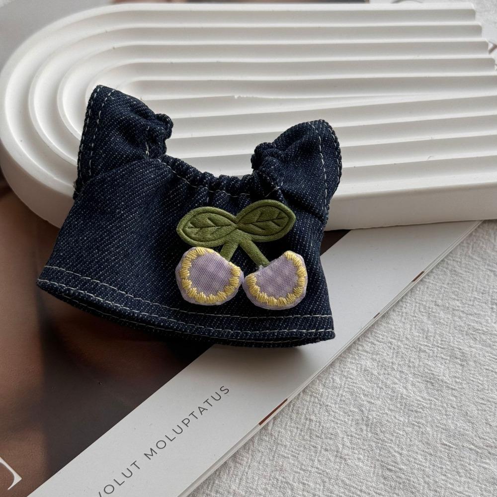 Fashion Cute Doll Jeans Dress Cherry Kawaii Mini Doll Skirt Doll Dress Up Clothes  Kids Gifts