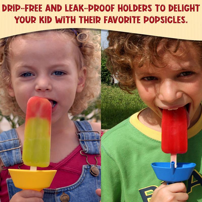 Drip-Proof Popsicle Rack Drip Free Ice Holder No Mess Free Frozen Treat Rack Popsicle Holder With Straw For Kid Ice Cream Summer