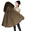 Women's Winter Cotton Clothing Plush Collar Fashion Jacket Hooded Warm Cotton Clothing