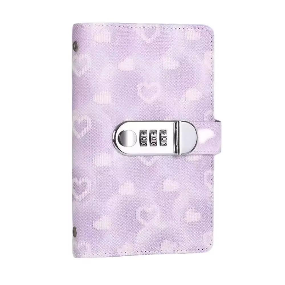 Password Lock Savings Wallet Notebook Waterproof Design Budget Planner Pockets Girls Use