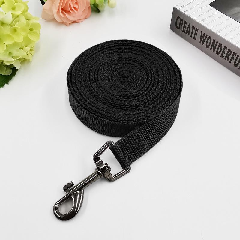 

Pet Leash: Long Tracking Rope for Large Dogs (5m, 50m, 100m) 1.5m x 2cm чорний