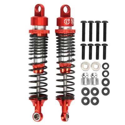 2ks 100mm RC Kovový Tlumič Nárazů Sada pro HSP  RGT  Himoto  Redcat 110 RC AutoČervený