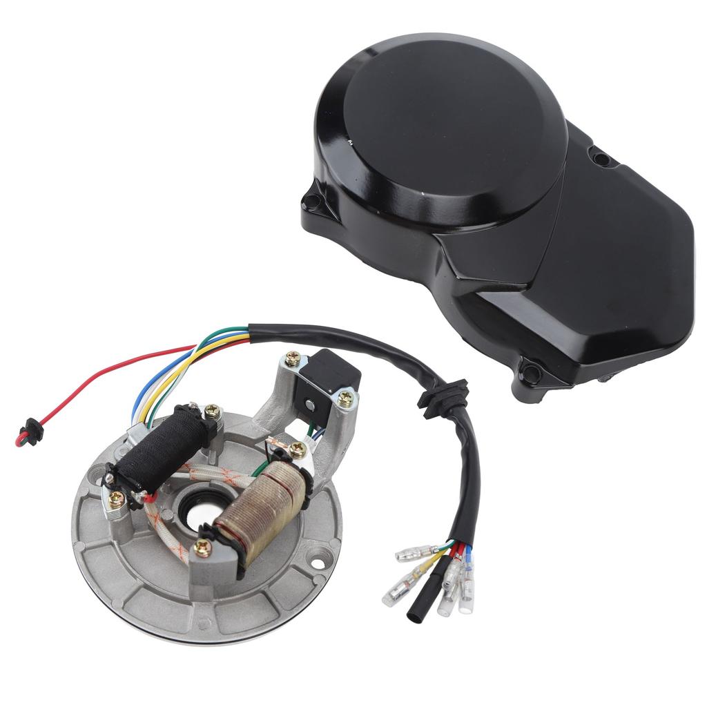 2 Coil Ignition Magneto Stator Rugged Engine Stator Cover Kit Replacement for Lifan 50cc 70cc 110cc 125cc SSR Pit Bike