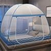 Einfaches Moskitonetz mit Meereswellen-Aufdruck für Zuhause, Sommer-verschlüsseltes, atmungsaktives Moskitonetz, großes Doppeltür-Jurten-Moskitonetz