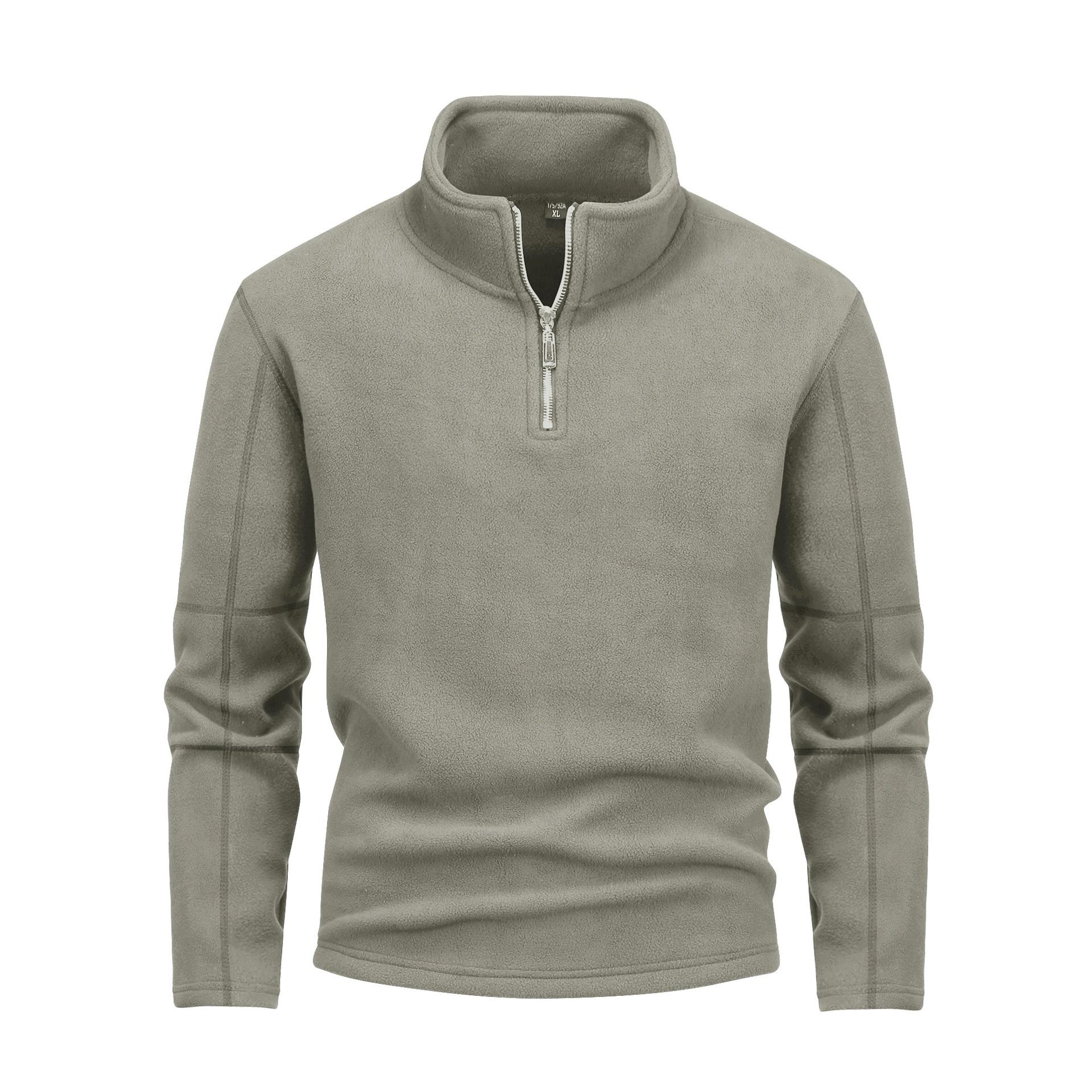

Men s Double-Sided Fleece Stand-Up Collar Cardigan Jacket, 450g, Long-Sleeved 3XL
