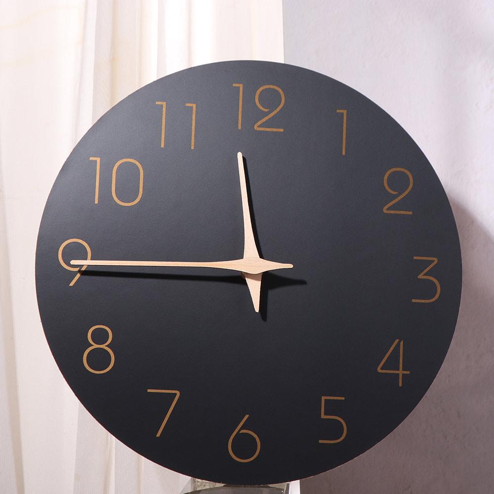 Non Ticking Wall Clock Minimalist Style Digital Clock Creative Silent Clock Office Use