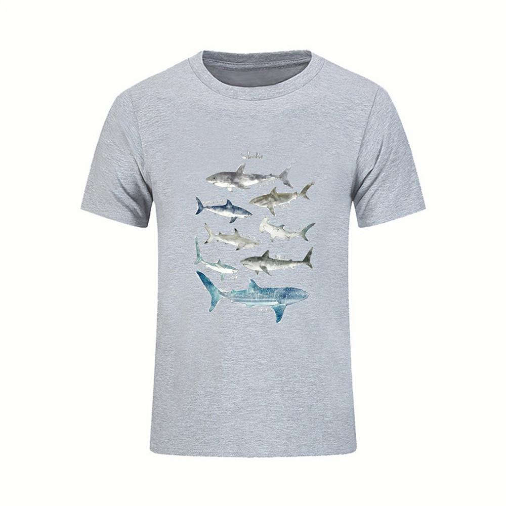 Футболка Sharks Diver Tee Divinger Dive Смішний подарунок на день народження для нього, чоловіків, дорослих