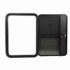 RV Door Tear Drop Tempered Glass Tinted Sliding Window Full Sealing Camper Trailer Door with Insect 