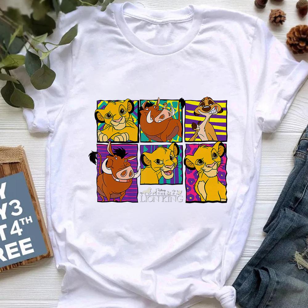 Hakuna Matata Simba Nala Timon Pumbaa impresión divertida dibujos animados camiseta  mujeres Harajuku León Rey camiseta mujer streetwear Unisex Top Tee comprar  a buen precio — entrega gratuita, reseñas reales con fotos —