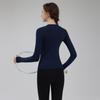 "Women's Slim Fit Quick-Dry Long Sleeve Sports Tops for Autumn and Winter - Breathable Yoga & Running Gear"