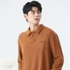 Baleno S&K Men's Waffle Knit Long Sleeve Polo Shirt