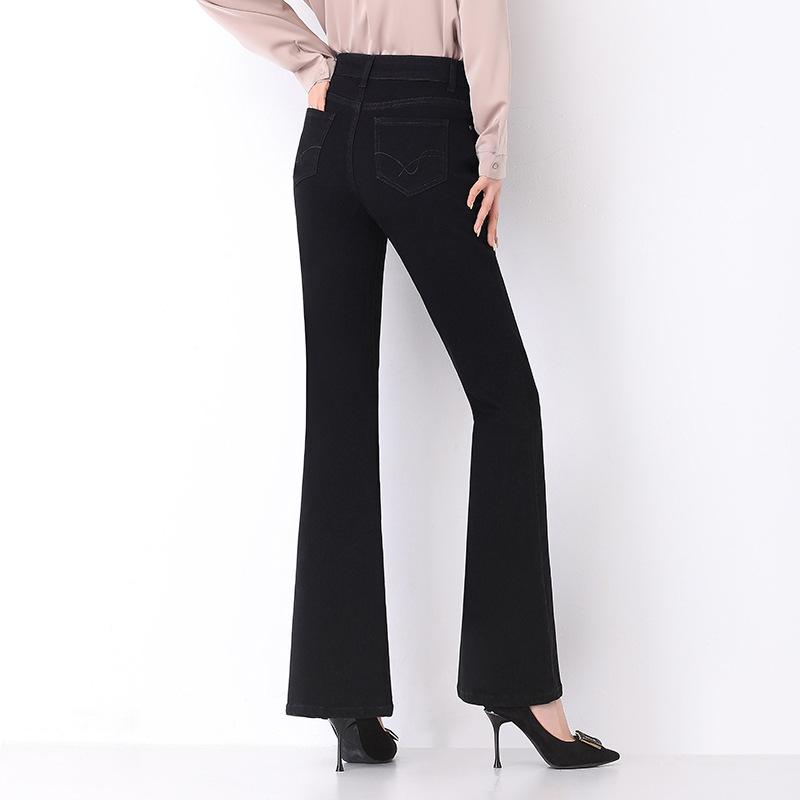Women's Jeans Big Size High Waist Stretch Ladies Trousers Flared Jeans Women's Spring Summer Loose Wide Leg Pants