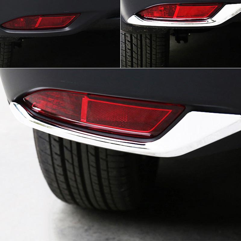 For Honda HR-V HRV Vezel 2016 2017 2018 Chrome Rear Fog Light Tail Lamp Eyebrow Cover Trim Protector Molding Bezel Frame Styling